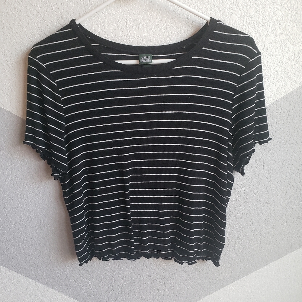 Wild Fable striped crop top
